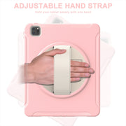 For iPad Pro 11 2024 Spider Wheel Silicone Hybrid PC Tablet Case(Cherry Blossoms Pink)