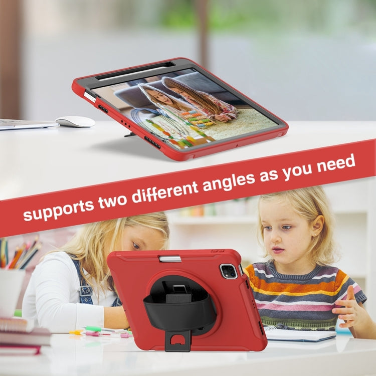 For iPad Air 11 2024 / Air 11 2025 Spider Wheel Silicone Hybrid PC Tablet Case(Red) - iPad Air 11 2025 / 2024 Cases by PMC TechLife | Online Shopping South Africa | PMC TechLife | Buy Now Pay Later Mobicred