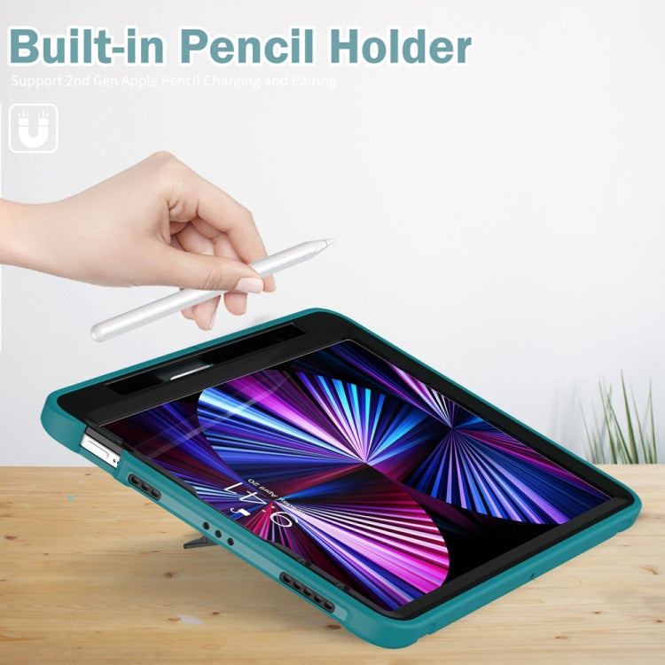 For iPad Air 11 2024 / Air 11 2025 Spider Wheel Silicone Hybrid PC Tablet Case(Blue) - iPad Air 11 2025 / 2024 Cases by PMC TechLife | Online Shopping South Africa | PMC TechLife | Buy Now Pay Later Mobicred