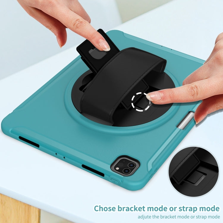 For iPad Air 11 2024 / Air 11 2025 Spider Wheel Silicone Hybrid PC Tablet Case(Blue) - iPad Air 11 2025 / 2024 Cases by PMC TechLife | Online Shopping South Africa | PMC TechLife | Buy Now Pay Later Mobicred