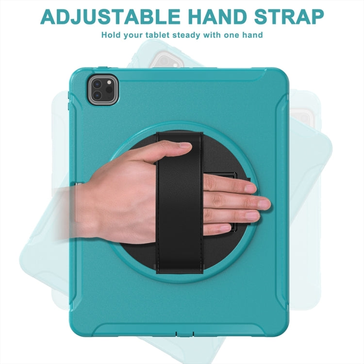 For iPad Air 11 2024 / Air 11 2025 Spider Wheel Silicone Hybrid PC Tablet Case(Blue) - iPad Air 11 2025 / 2024 Cases by PMC TechLife | Online Shopping South Africa | PMC TechLife | Buy Now Pay Later Mobicred