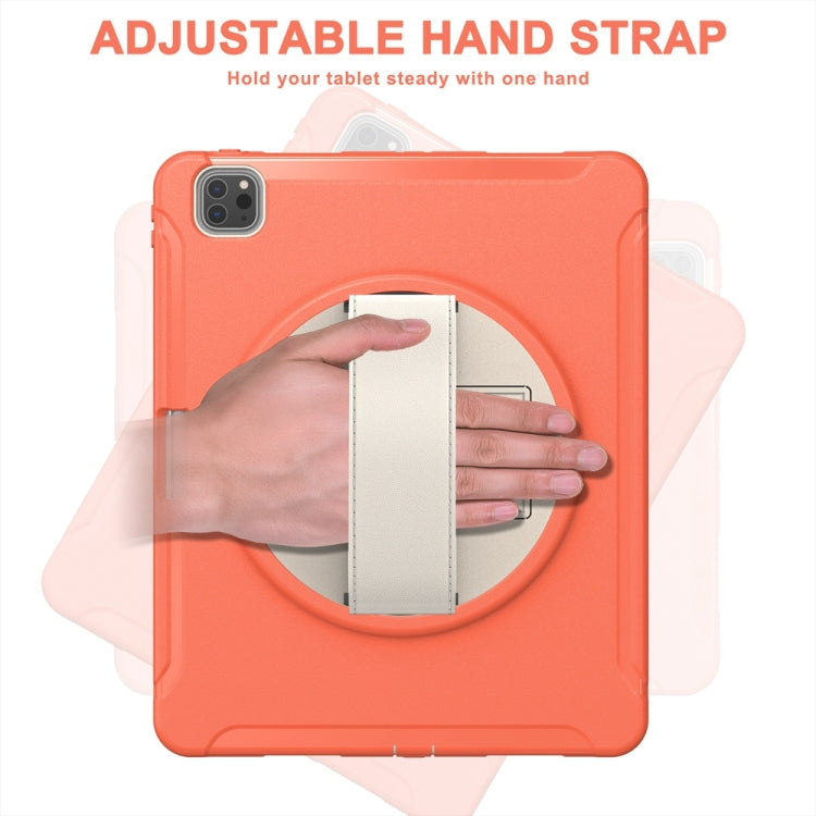 For iPad Air 11 2024 / Air 11 2025 Spider Wheel Silicone Hybrid PC Tablet Case(Coral Orange) - iPad Air 11 2025 / 2024 Cases by PMC TechLife | Online Shopping South Africa | PMC TechLife | Buy Now Pay Later Mobicred