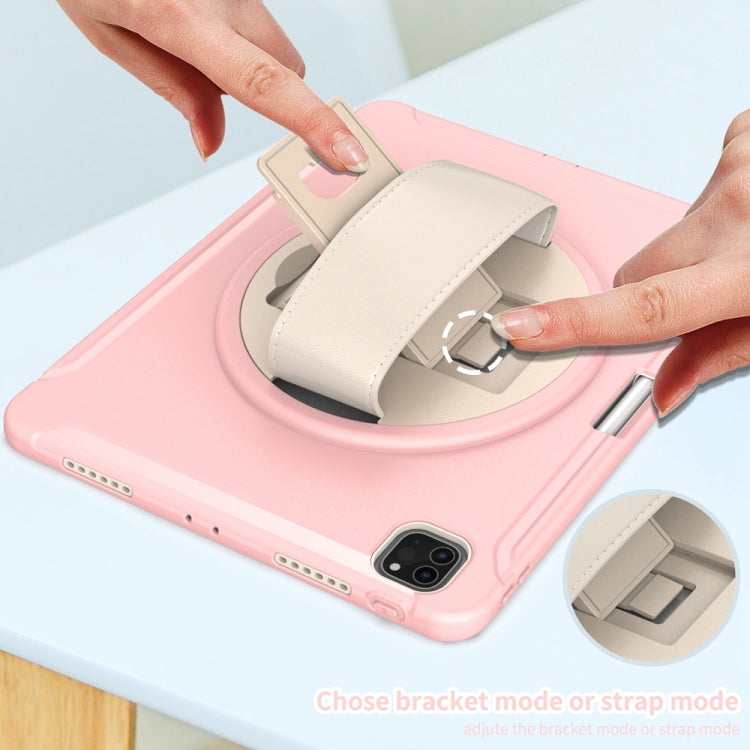 For iPad Air 11 2024 Spider Wheel Silicone Hybrid PC Tablet Case(Cherry Blossoms Pink) - iPad Air 11 2024 Cases by PMC TechLife | Online Shopping South Africa | PMC TechLife | Buy Now Pay Later Mobicred