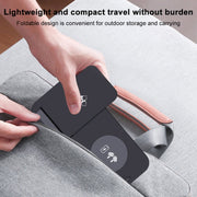 For Apple Series 3 in 1 15W Earphones/Phones/Watch Fold Wireless Charger Stand(Black)