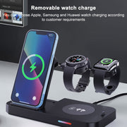 For Samsung Series 3 in 1 15W Earphones/Phones/Watch Fold Wireless Charger Stand(White)