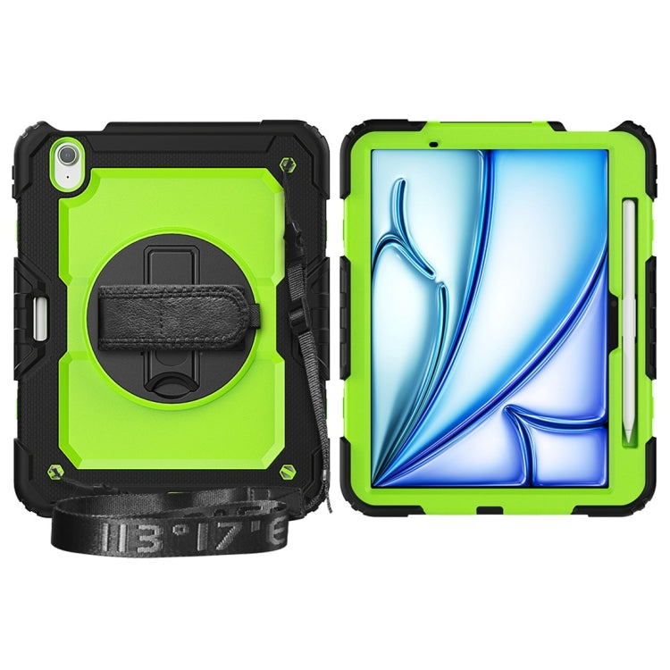 For iPad Air 11 2024 Silicone + PC Tablet Protective Case(Yellow Green+Black) - iPad Air 11 2024 Cases by PMC TechLife | Online Shopping South Africa | PMC TechLife | Buy Now Pay Later Mobicred