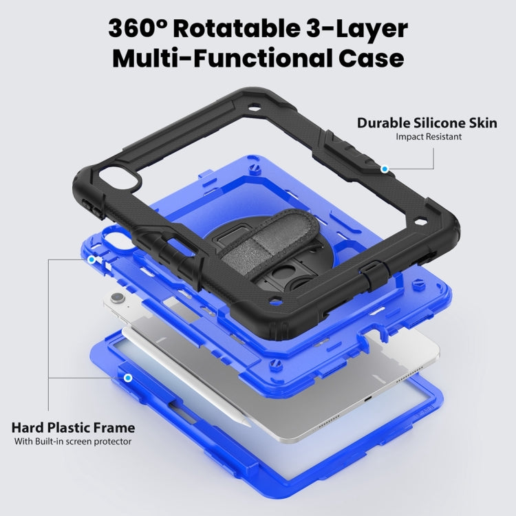 For iPad Air 11 2024 / Air 11 2025 Silicone Hybrid PC Tablet Protective Case(Dark Blue+Black) - iPad Air 11 2025 / 2024 Cases by PMC TechLife | Online Shopping South Africa | PMC TechLife | Buy Now Pay Later Mobicred