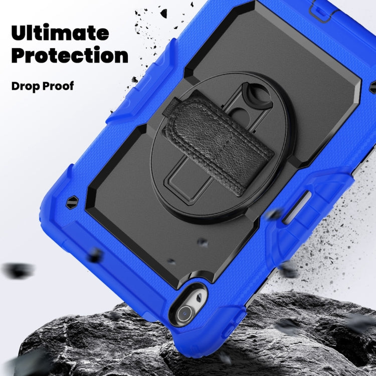 For iPad Air 11 2024 / Air 11 2025 Silicone Hybrid PC Tablet Protective Case(Black+Dark Blue) - free shipping - PMC TechLife - Order now!