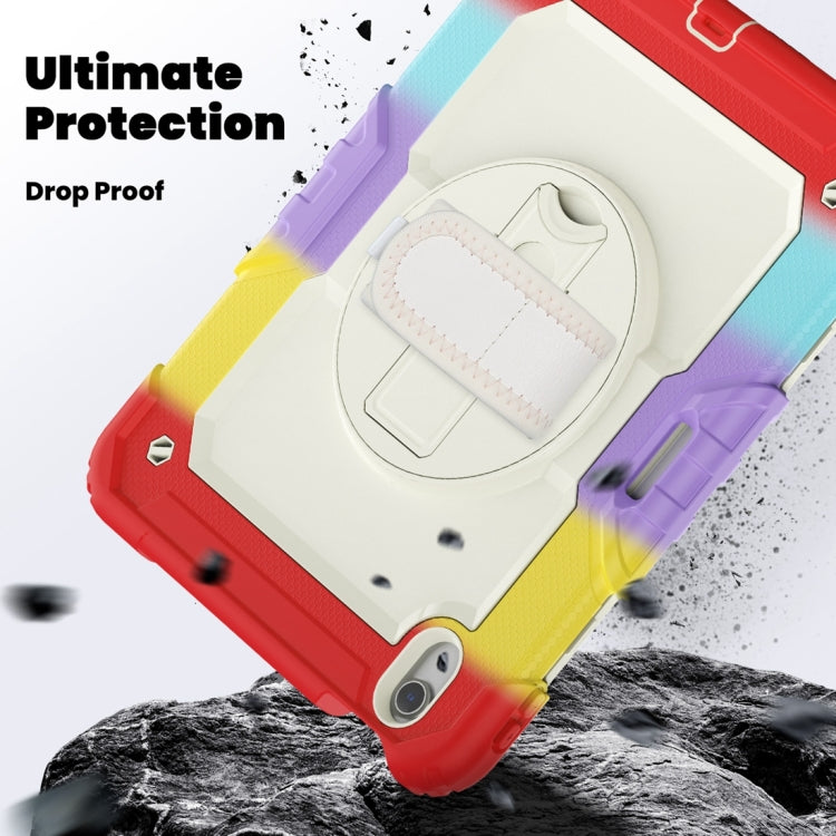 For iPad Air 11 2024 Silicone + PC Tablet Protective Case(Rainbow Red) - iPad Air 11 2024 Cases by PMC TechLife | Online Shopping South Africa | PMC TechLife | Buy Now Pay Later Mobicred