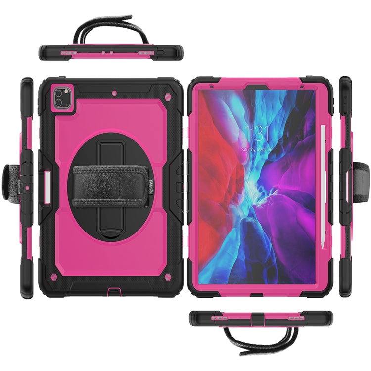 For iPad Pro 13 2024 Silicone + PC Tablet Protective Case(Rose Red+Black) - iPad Pro 13 2024 Cases by PMC TechLife | Online Shopping South Africa | PMC TechLife | Buy Now Pay Later Mobicred