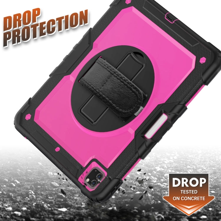 For iPad Pro 13 2024 Silicone + PC Tablet Protective Case(Rose Red+Black) - iPad Pro 13 2024 Cases by PMC TechLife | Online Shopping South Africa | PMC TechLife | Buy Now Pay Later Mobicred