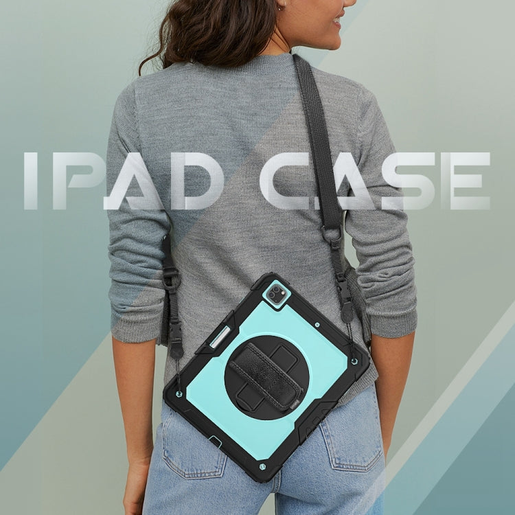 For iPad Pro 13 2024 Silicone Hybrid PC Tablet Protective Case(Light Blue+Black) - free shipping - PMC TechLife - Order now!