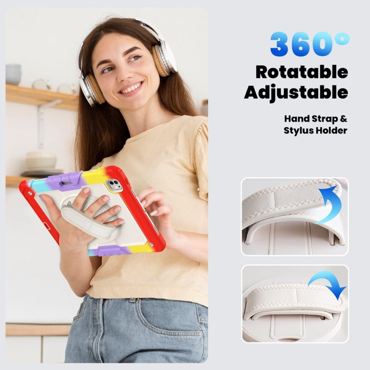 For iPad Pro 13 2024 Silicone Hybrid PC Tablet Protective Case(Rainbow Red) - iPad Pro 13 2024 Cases by PMC TechLife | Online Shopping South Africa | PMC TechLife | Buy Now Pay Later Mobicred