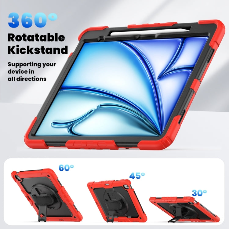 For iPad Air 13 2024 Silicone + PC Tablet Protective Case(Red+Black) - iPad Air 13 2024 Cases by PMC TechLife | Online Shopping South Africa | PMC TechLife | Buy Now Pay Later Mobicred