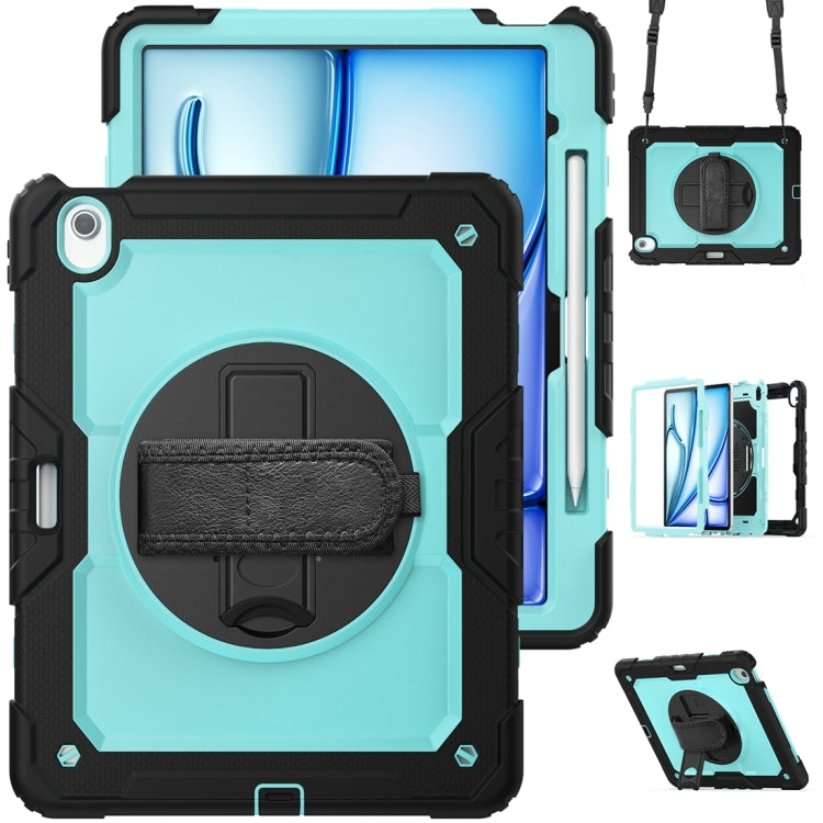 For iPad Air 13 2024 / Air 13 2025 Silicone Hybrid PC Tablet Protective Case(Light Blue+Black) - iPad Air 13 2025 / 2024 Cases by PMC TechLife | Online Shopping South Africa | PMC TechLife | Buy Now Pay Later Mobicred