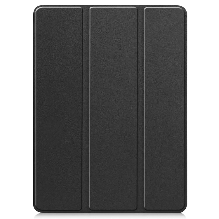 For iPad Pro 11 2024 Custer TPU Pure Color 3-Fold Holder Smart Leather Tablet Case with Pen Tray(Black) - iPad Pro 11 2024 Cases by PMC TechLife | Online Shopping South Africa | PMC TechLife | Buy Now Pay Later Mobicred