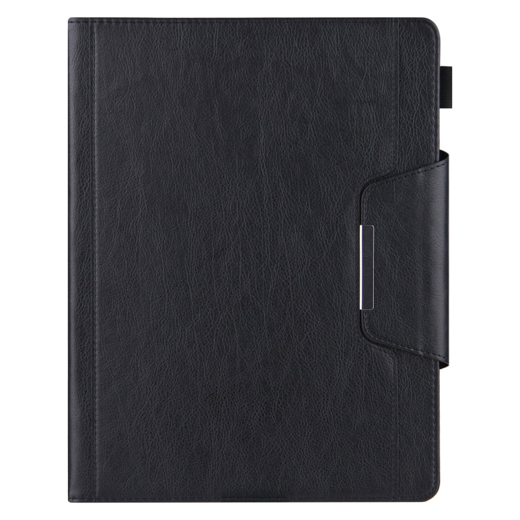 For iPad Pro 13 2024 Solid Color Metal Buckle Leather Smart Tablet Case(Black) - iPad Pro 13 2024 Cases by PMC TechLife | Online Shopping South Africa | PMC TechLife | Buy Now Pay Later Mobicred