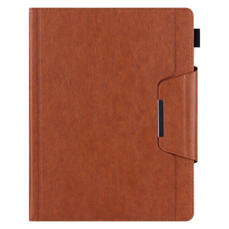For iPad Pro 13 2024 Solid Color Metal Buckle Leather Smart Tablet Case(Brown) - free shipping - PMC TechLife - Order now!