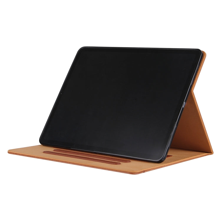 For iPad Pro 13 2024 Solid Color Metal Buckle Leather Smart Tablet Case(Brown) - free shipping - PMC TechLife - Order now!