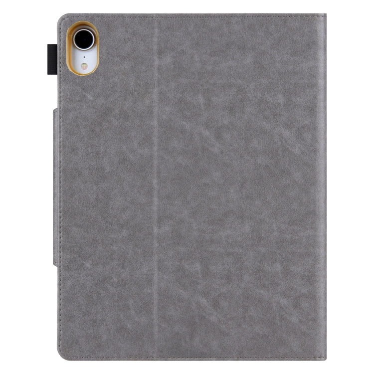 For iPad Pro 13 2024 Solid Color Metal Buckle Leather Smart Tablet Case(Grey) - iPad Pro 13 2024 Cases by PMC TechLife | Online Shopping South Africa | PMC TechLife | Buy Now Pay Later Mobicred