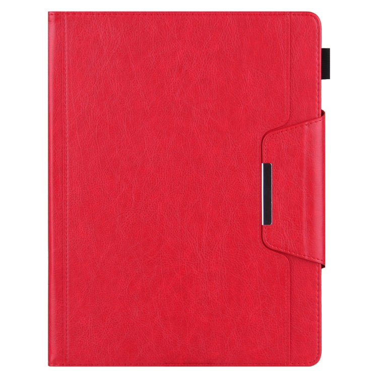 For iPad Pro 13 2024 Solid Color Metal Buckle Leather Smart Tablet Case(Red) - iPad Pro 13 2024 Cases by PMC TechLife | Online Shopping South Africa | PMC TechLife | Buy Now Pay Later Mobicred