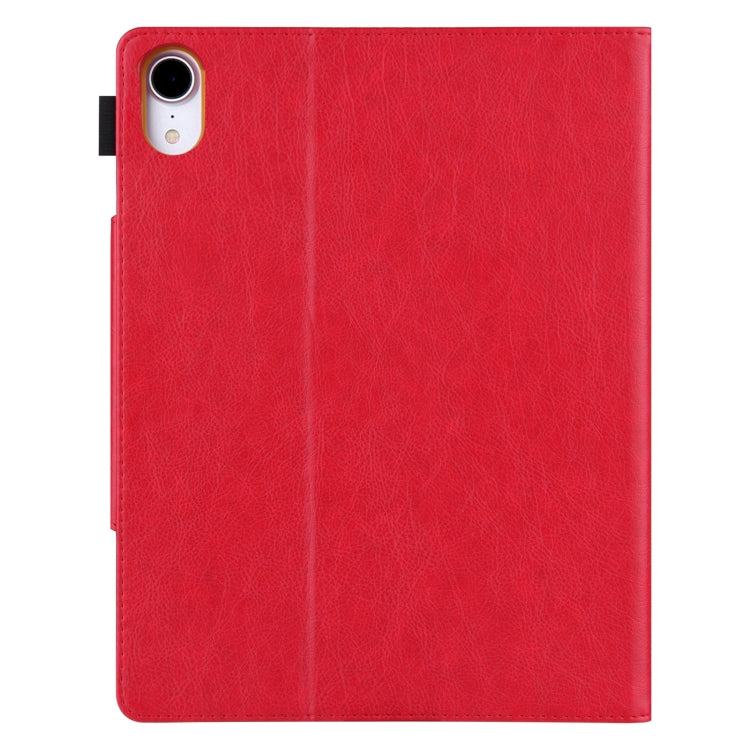 For iPad Pro 13 2024 Solid Color Metal Buckle Leather Smart Tablet Case(Red) - iPad Pro 13 2024 Cases by PMC TechLife | Online Shopping South Africa | PMC TechLife | Buy Now Pay Later Mobicred