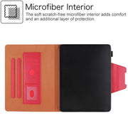 For iPad Pro 13 2024 Solid Color Metal Buckle Leather Smart Tablet Case(Red)