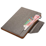 For iPad Pro 11 2024 Solid Color Metal Buckle Leather Smart Tablet Case(Grey)