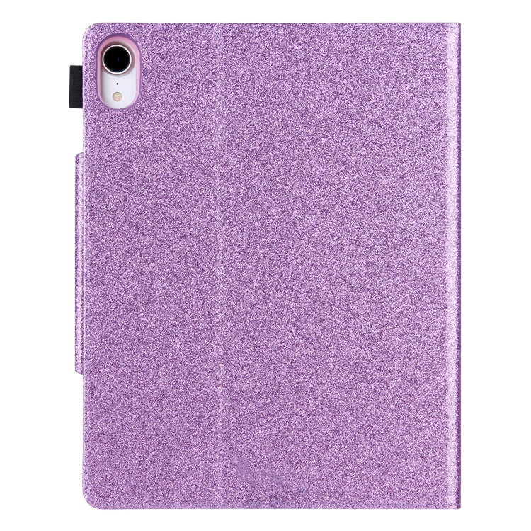 For iPad Pro 13 2024 Glitter Metal Buckle Leather Smart Tablet Case(Purple) - iPad Pro 13 2024 Cases by PMC TechLife | Online Shopping South Africa | PMC TechLife | Buy Now Pay Later Mobicred