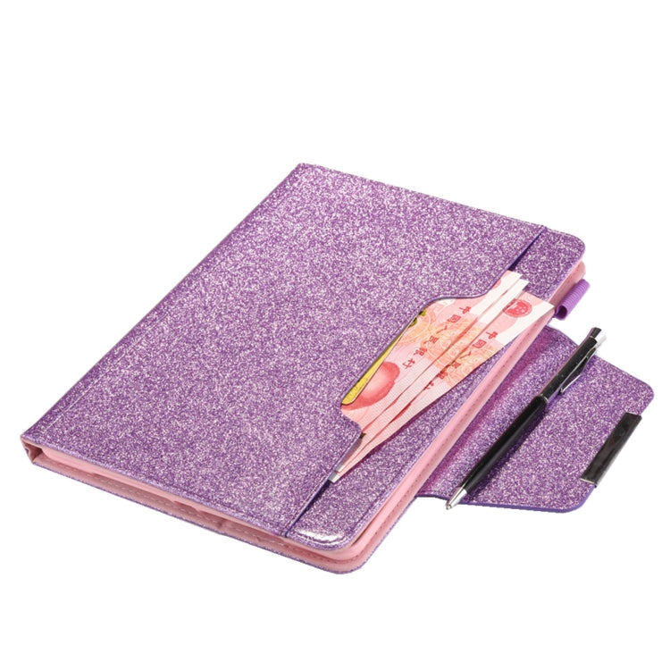 For iPad Pro 13 2024 Glitter Metal Buckle Leather Smart Tablet Case(Purple) - iPad Pro 13 2024 Cases by PMC TechLife | Online Shopping South Africa | PMC TechLife | Buy Now Pay Later Mobicred