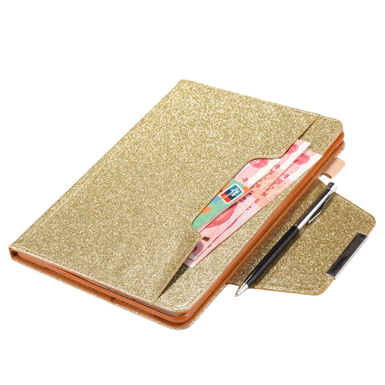 For iPad Pro 11 2024 Glitter Metal Buckle Leather Smart Tablet Case(Gold) - free shipping - PMC TechLife - Order now!