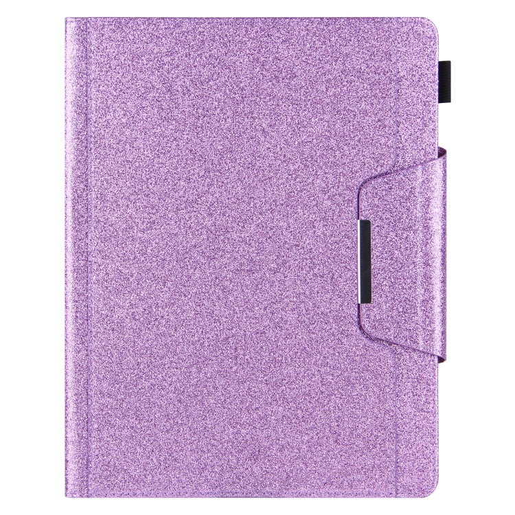 For iPad Pro 11 2024 Glitter Metal Buckle Leather Smart Tablet Case(Purple) - iPad Pro 11 2024 Cases by PMC TechLife | Online Shopping South Africa | PMC TechLife | Buy Now Pay Later Mobicred