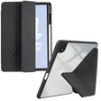 For Huawei MatePad Air 11.5 2023 Clear Acrylic Deformation Leather Tablet Case(Black) - Huawei by PMC TechLife | Online Shopping South Africa | PMC TechLife | Buy Now Pay Later Mobicred