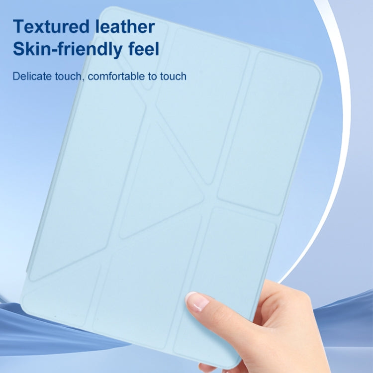 For Huawei MatePad 11 2021 / 2023 Clear Acrylic Deformation Leather Tablet Case(Dark Green)