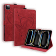 For iPad Pro 13 2024 Love Butterfly Embossed Leather Tablet Case(Red) - iPad Pro 13 2024 Cases by PMC TechLife | Online Shopping South Africa | PMC TechLife | Buy Now Pay Later Mobicred