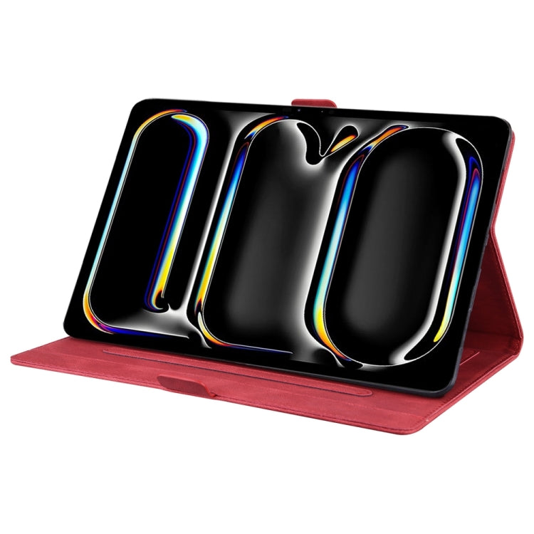 For iPad Pro 13 2024 Love Butterfly Embossed Leather Tablet Case(Red) - iPad Pro 13 2024 Cases by PMC TechLife | Online Shopping South Africa | PMC TechLife | Buy Now Pay Later Mobicred