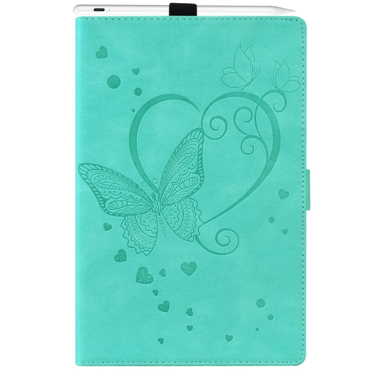 For iPad Pro 13 2024 Love Butterfly Embossed Leather Tablet Case(Mint Green) - iPad Pro 13 2024 Cases by PMC TechLife | Online Shopping South Africa | PMC TechLife | Buy Now Pay Later Mobicred