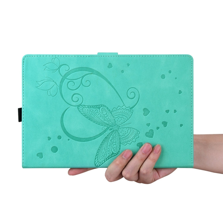 For iPad Pro 13 2024 Love Butterfly Embossed Leather Tablet Case(Mint Green) - iPad Pro 13 2024 Cases by PMC TechLife | Online Shopping South Africa | PMC TechLife | Buy Now Pay Later Mobicred