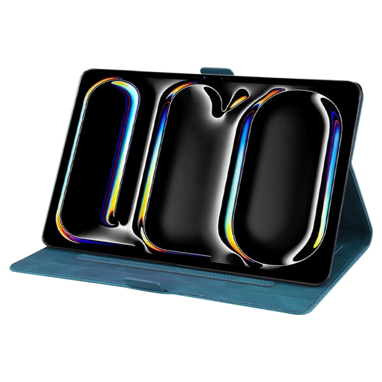 For iPad Pro 11 2024 Love Butterfly Embossed Leather Tablet Case(Blue) - iPad Pro 11 2024 Cases by PMC TechLife | Online Shopping South Africa | PMC TechLife | Buy Now Pay Later Mobicred