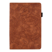 For iPad Pro 13 2024 Calf Texture Embossed Leather Tablet Case(Brown)