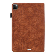 For iPad Pro 13 2024 Calf Texture Embossed Leather Tablet Case(Brown)
