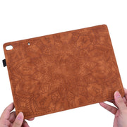 For iPad Pro 13 2024 Calf Texture Embossed Leather Tablet Case(Brown)