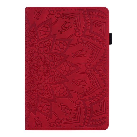 For iPad Pro 13 2024 Calf Texture Embossed Leather Tablet Case(Red)
