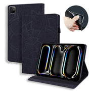 For iPad Pro 11 2024 Calf Texture Embossed Leather Tablet Case(Black)