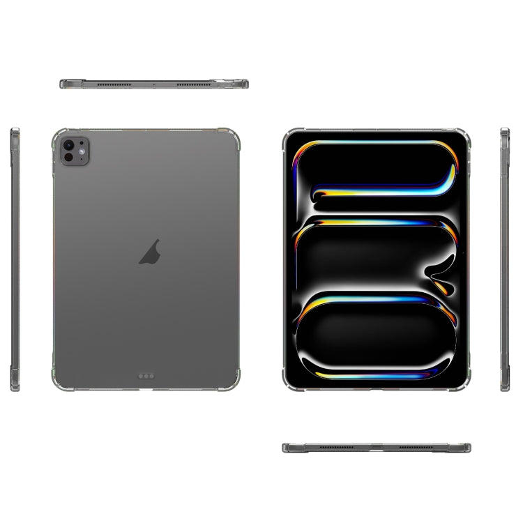 For iPad Pro 13 2024 Highly Transparent TPU Full Thicken Corners Shockproof Protective Case(Transparent) - iPad Pro 13 2024 Cases by PMC TechLife | Online Shopping South Africa | PMC TechLife | Buy Now Pay Later Mobicred