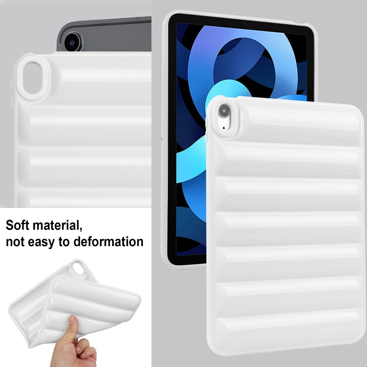 For iPad Air 11 2024 Eiderdown Cushion Shockproof Tablet Case(White) - iPad Air 11 2024 Cases by PMC TechLife | Online Shopping South Africa | PMC TechLife | Buy Now Pay Later Mobicred