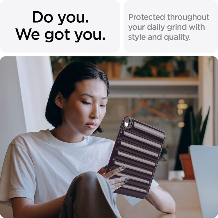 For iPad Air 11 2025 / 2024 Eiderdown Cushion Shockproof Tablet Case(Wine Red) - iPad Air 11 2025 / 2024 Cases by PMC TechLife | Online Shopping South Africa | PMC TechLife | Buy Now Pay Later Mobicred