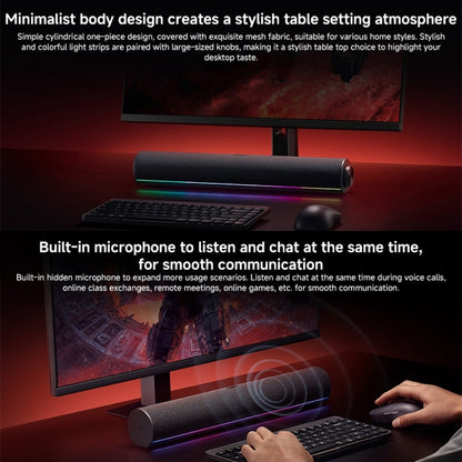 Xiaomi Redmi Computer Bluetooth Speaker with RGB Ambience Light(Black) - free shipping - PMC Jewellery - Order now!