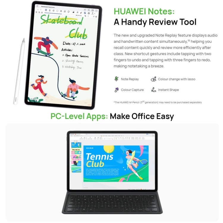 HUAWEI MatePad 11.5S WIFI Tablet PC, 8GB+128GB, HarmonyOS 4.2 Hisilicon Kirin 9000WM, Not Support Google Play(Grey) - free shipping - PMC TechLife - Order now!