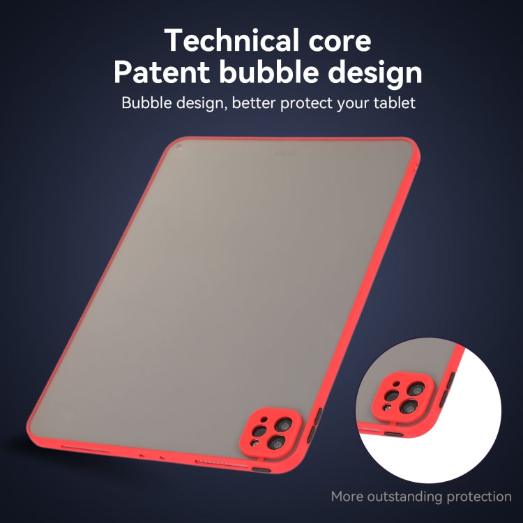 For iPad Air 11 2025 / 2024 Skin Feel 2 in 1 PC Hybrid TPU Tablet Case(Red) - iPad Air 11 2025 / 2024 Cases by PMC TechLife | Online Shopping South Africa | PMC TechLife | Buy Now Pay Later Mobicred